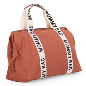 Sac à langer MOMMY BAG SIGNATURE CANVAS Childhome Terracotta