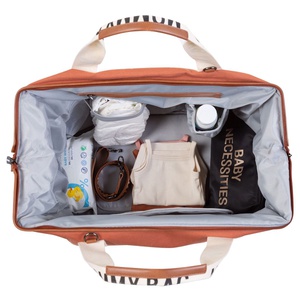 Sac à langer MOMMY BAG SIGNATURE CANVAS Childhome Terracotta
