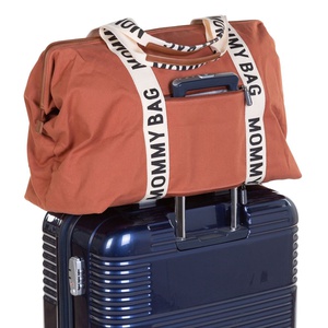 Sac à langer MOMMY BAG SIGNATURE CANVAS Childhome Terracotta