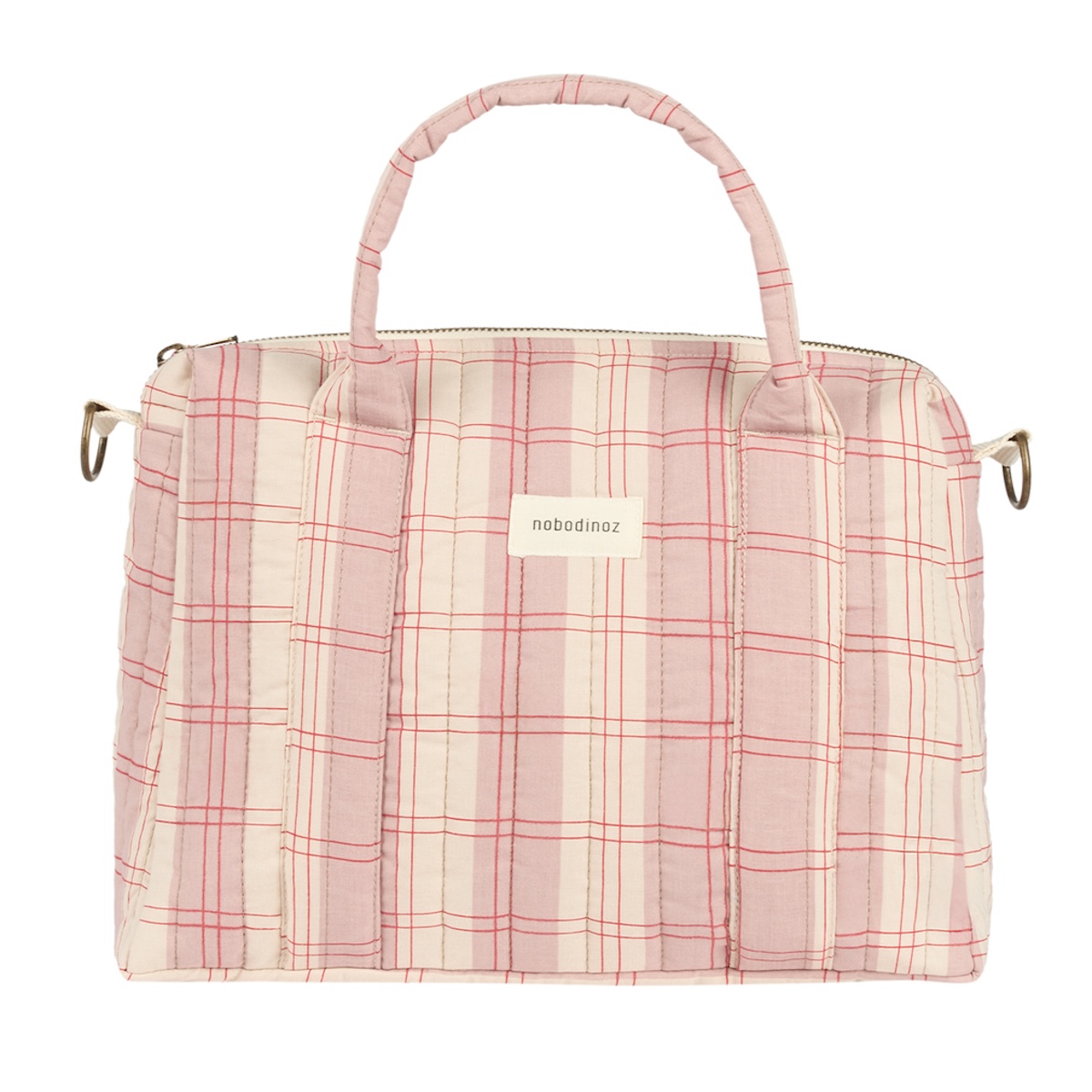Sac à langer STORIES Édition limitée Nobodinoz powder red checks