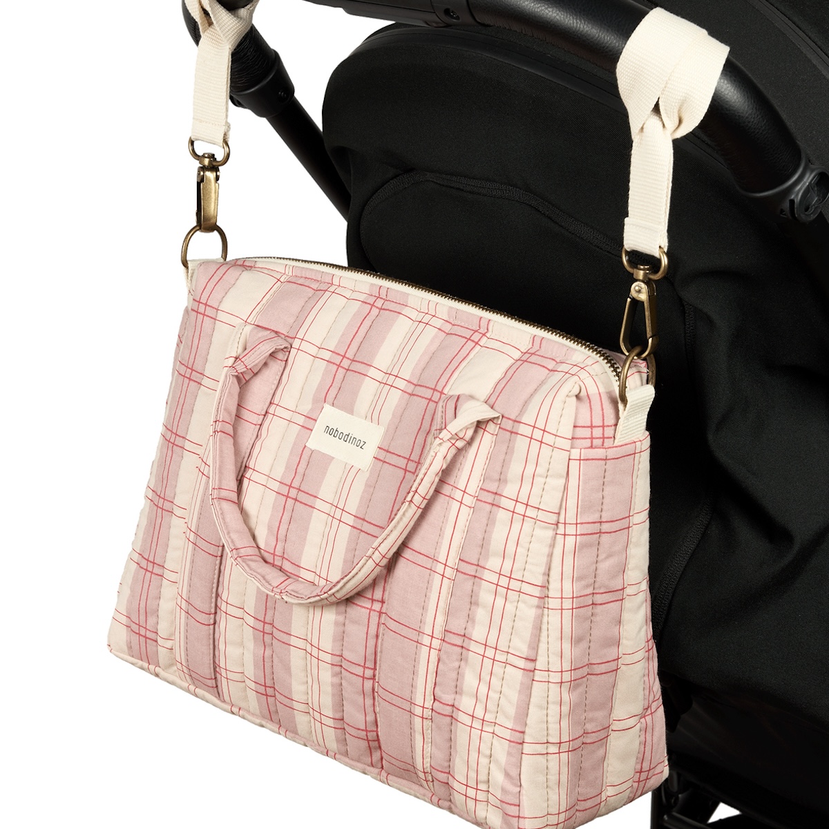 Sac à langer STORIES Édition limitée Nobodinoz powder red checks