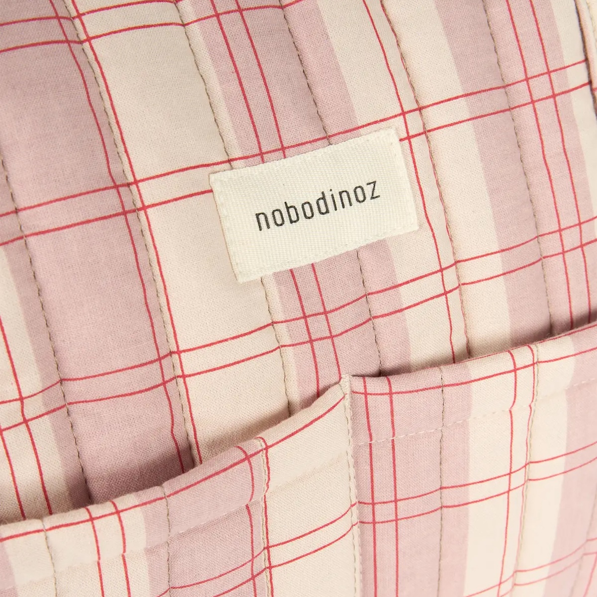 Sac à langer Stories Édition limitée Nobodinoz powder red checks