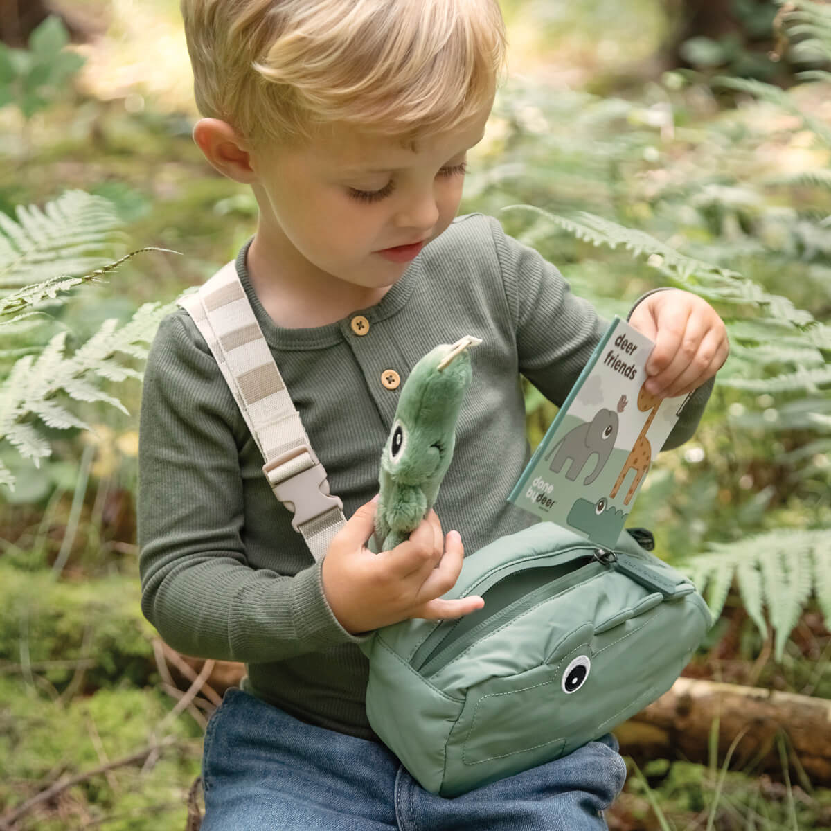 Sac bandoulière enfant CROCO Done by Deer rose