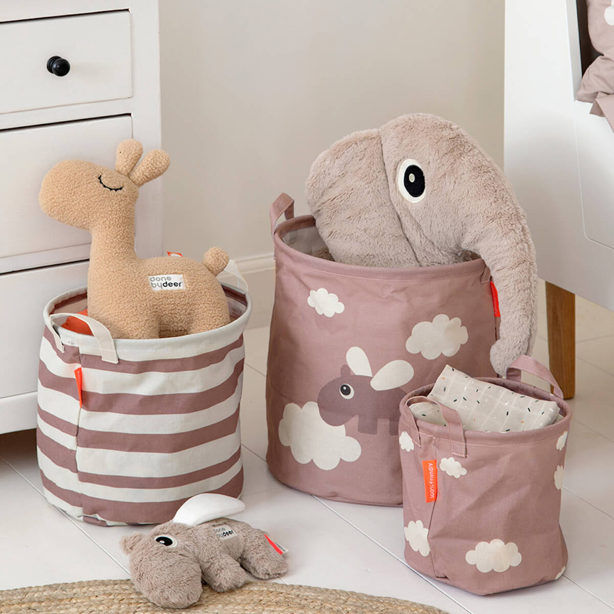 Sac de rangements 3pcs HAPPY CLOUDS Done by Deer rose