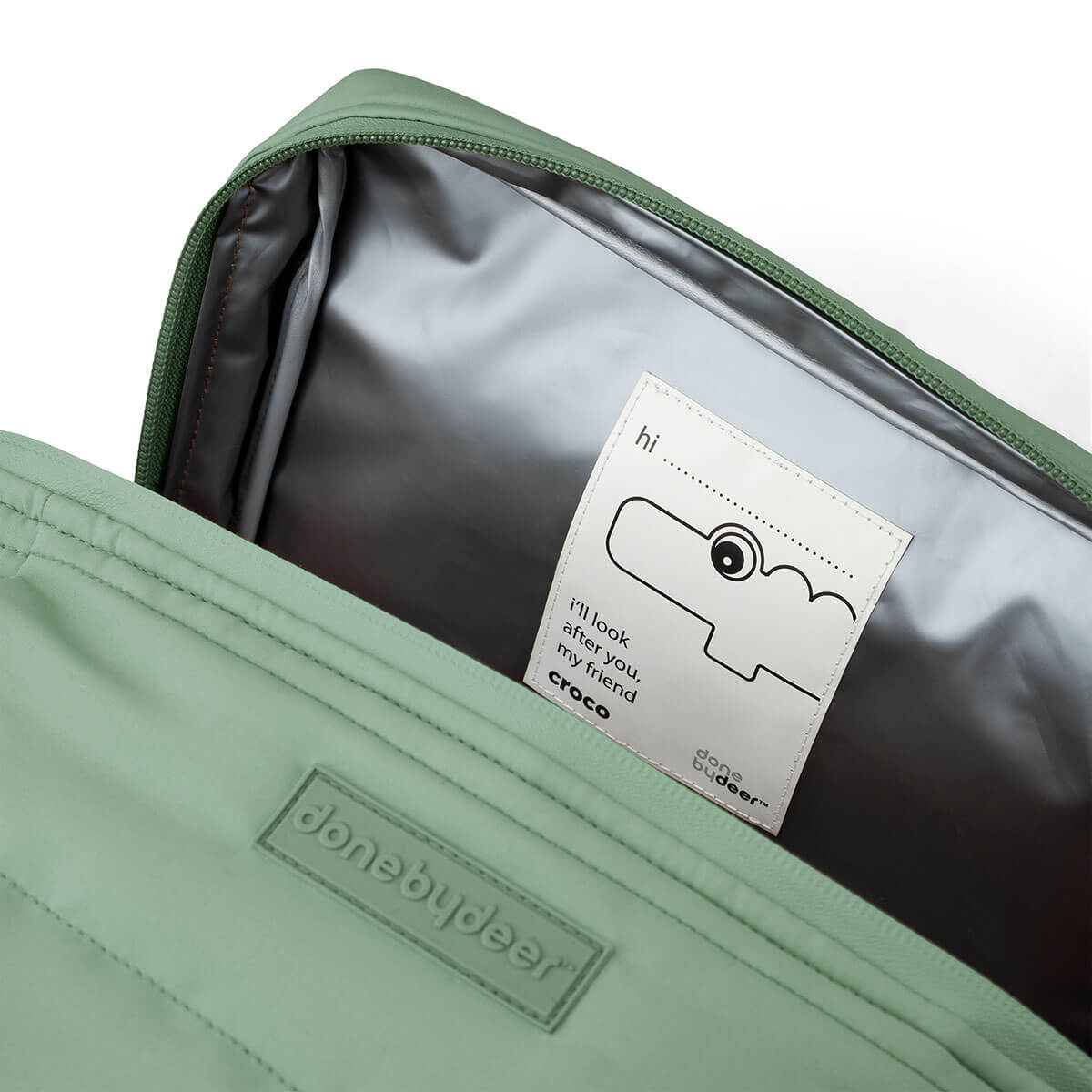 Sac isotherme rembourré CROCO Done by Deer vert