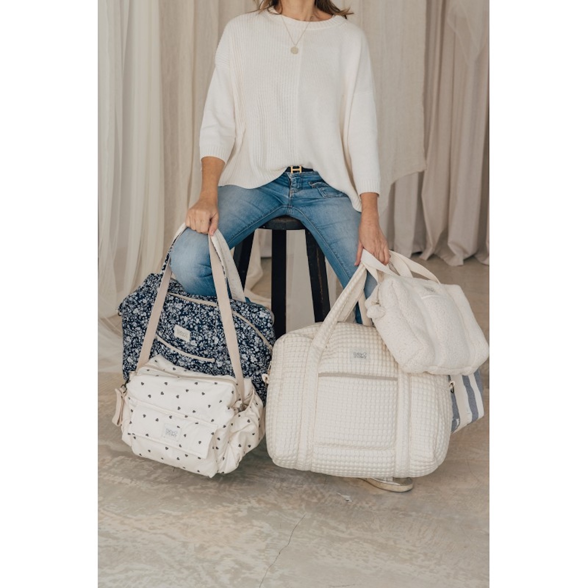 Sac maternité CAMILA Babyshower gofre vanilla