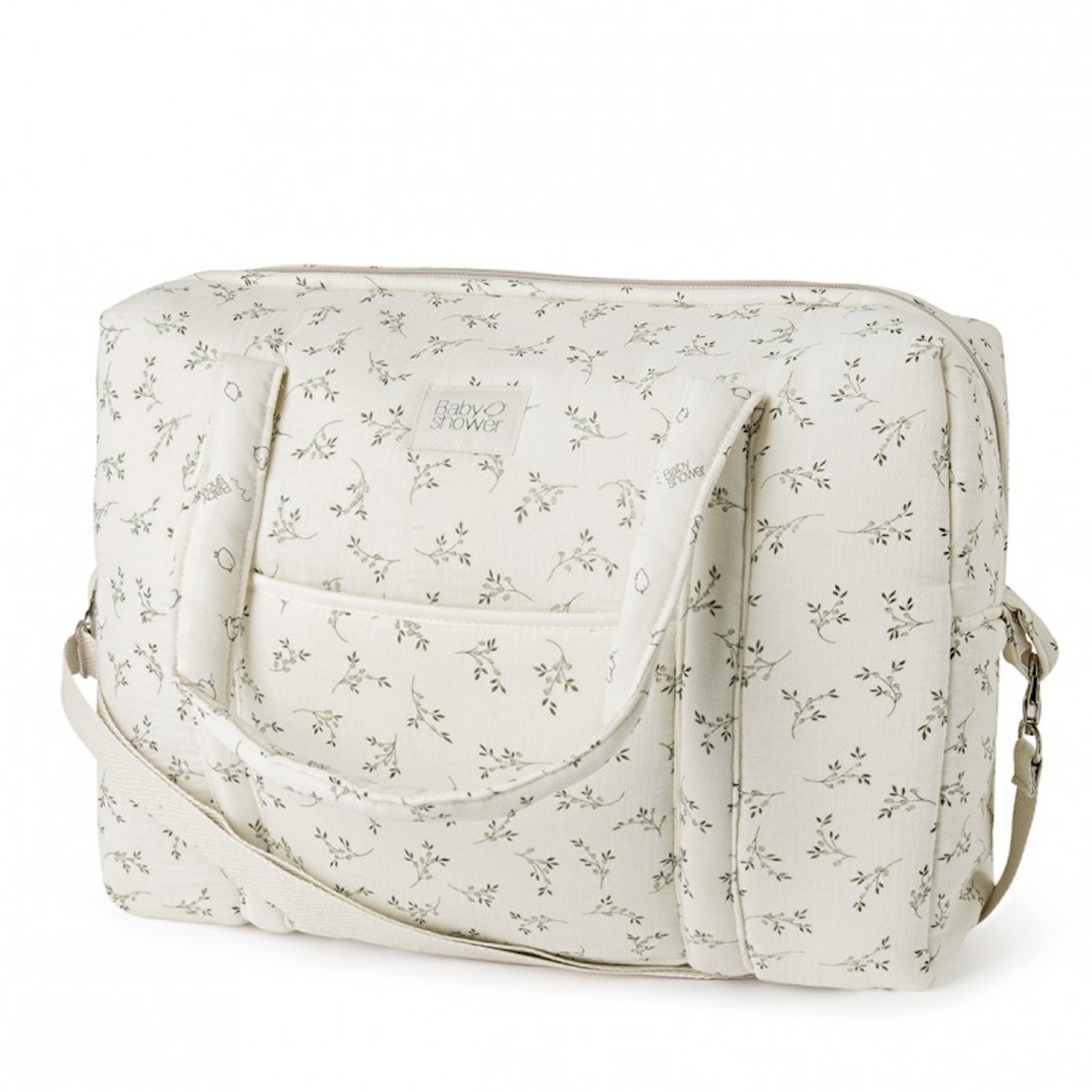 Sac maternité CAMILA Babyshower olive bloom