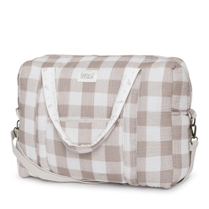 Sac maternité CAMILA Babyshower vichy caramel