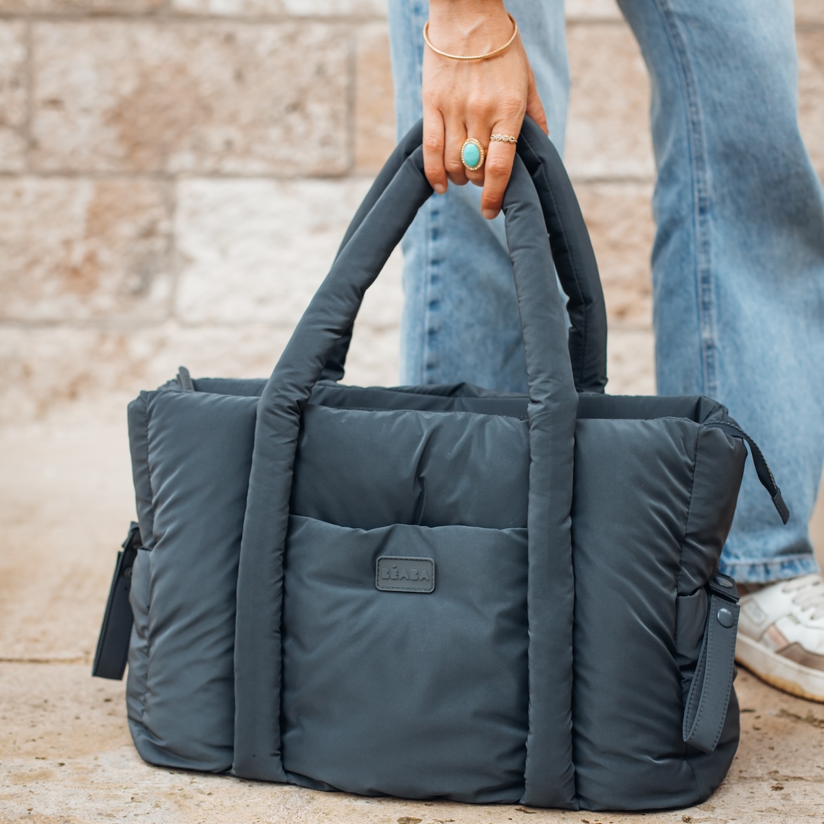 Sac Paris Puffy gris chine foncé