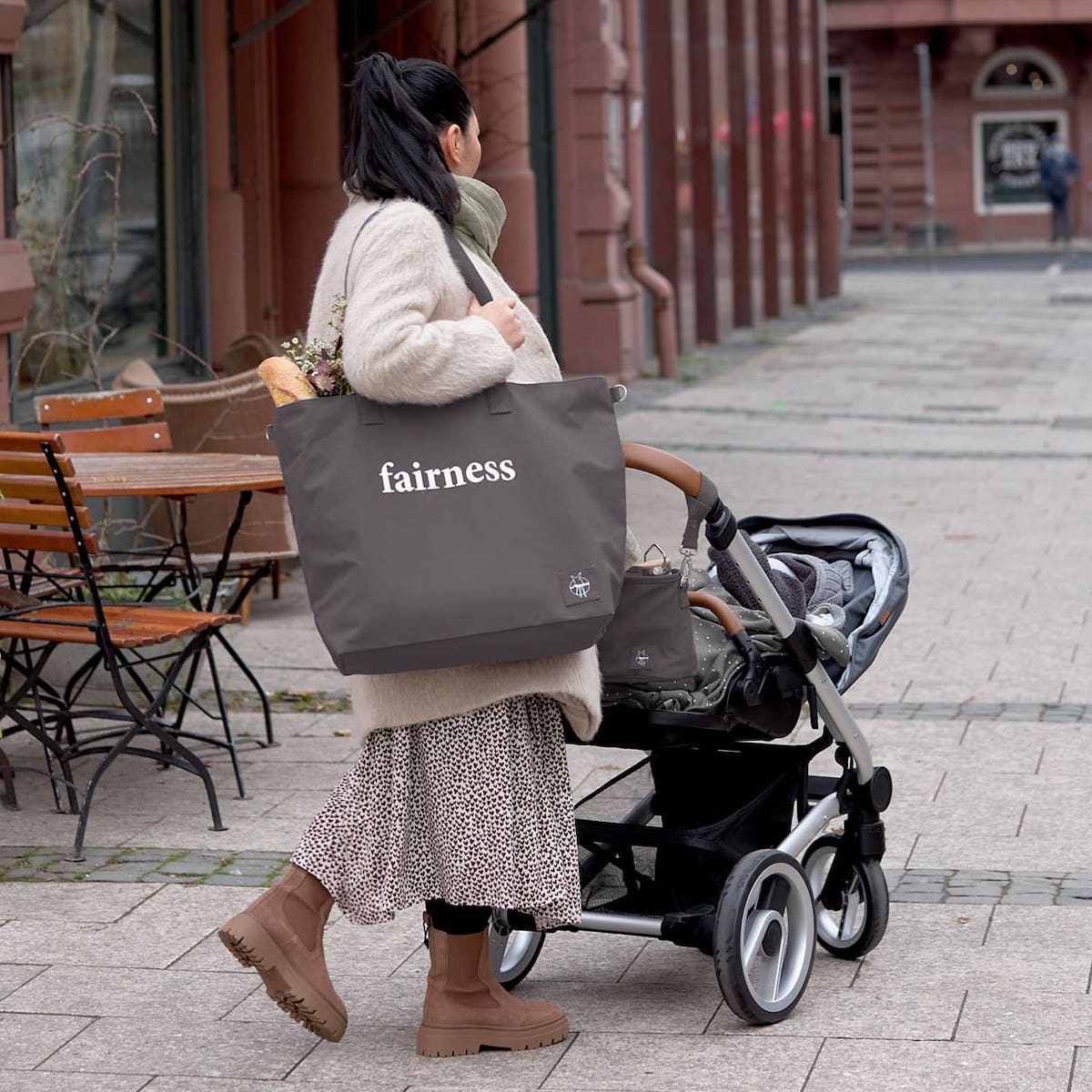 Sac Shopper GREENLABEL COTTON Laessig anthracite