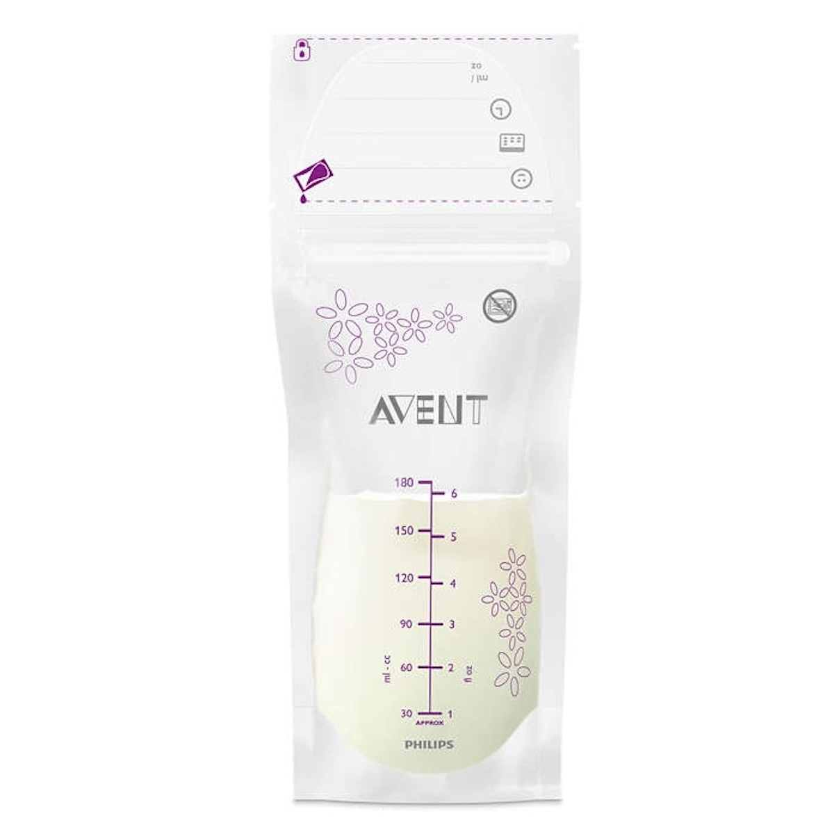 Sachet conservation lait 180ml Avent