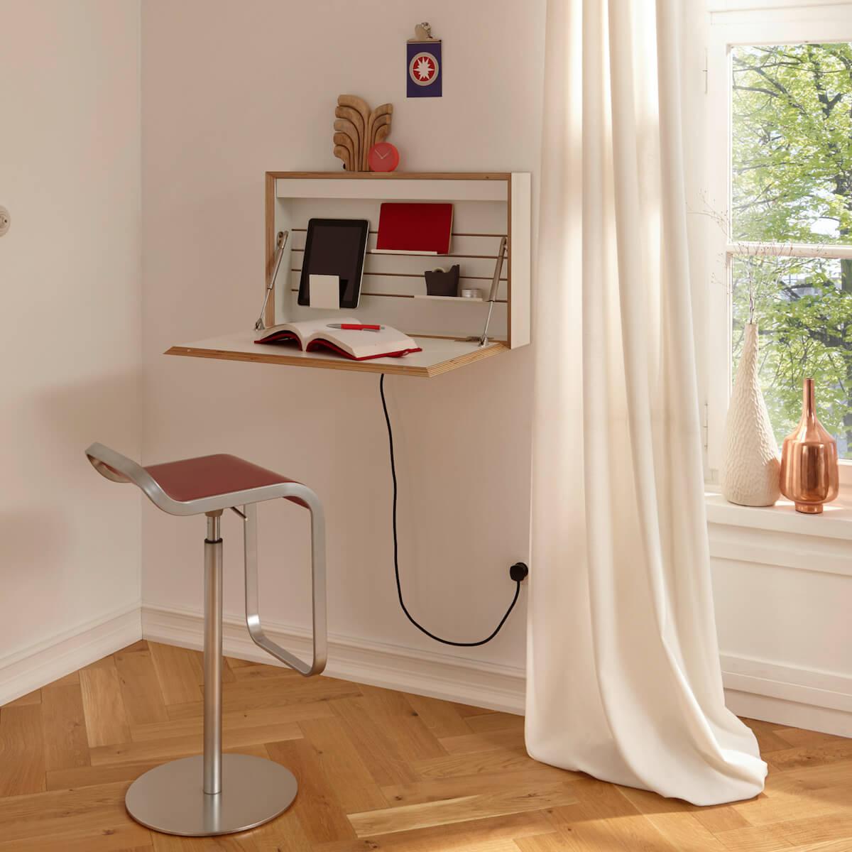 Secrétaire FLATBOX Mueller blanc-bouleau