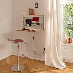 Secrétaire FLATBOX Mueller blanc-bouleau