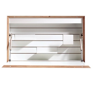 Secrétaire FLATBOX Müller Small Living blanc - bord en bouleau