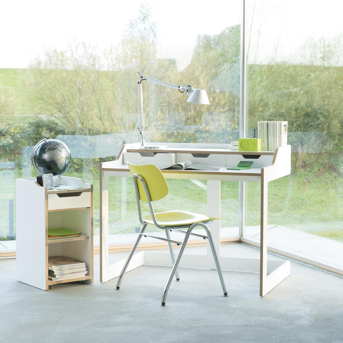 Secrétaire PLANE Mueller blanc-bouleau