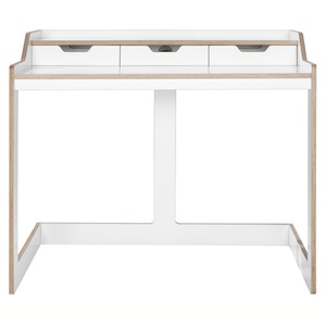 Secrétaire PLANE Müller Small Living blanc - bord en bouleau