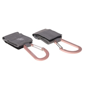 Set 2 crochets poussette avec mousqueton CASUAL Laessig grey