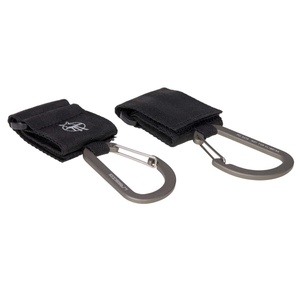 Set 2 crochets poussette avec mousqueton CASUAL Laessig noir