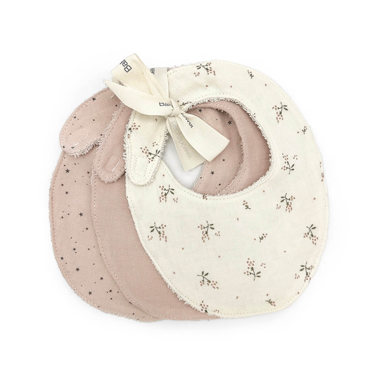 Set 3 Bibs Babyshower roseberry