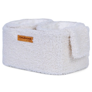 Set 3 cestas colgantes + ganchos TEDDY Childhome crudo