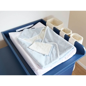 Set 3 cestas colgantes + ganchos TEDDY Childhome crudo