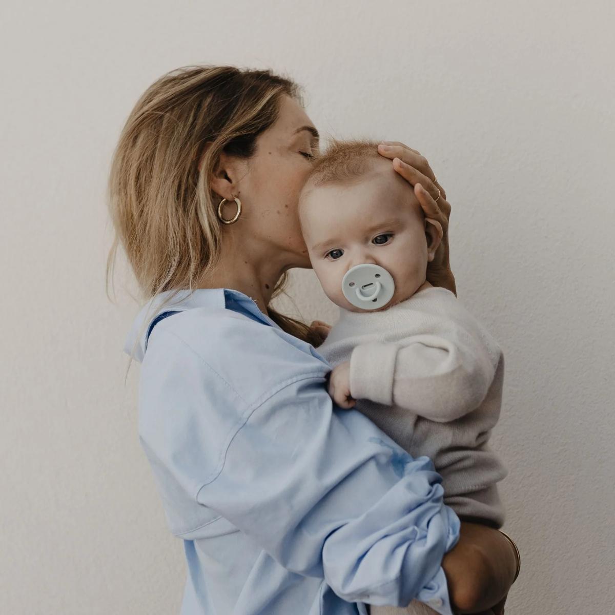 Set 3 Sucette 0-6m ChooChoo BUDDY Elhée sand-blue ivy-green 
