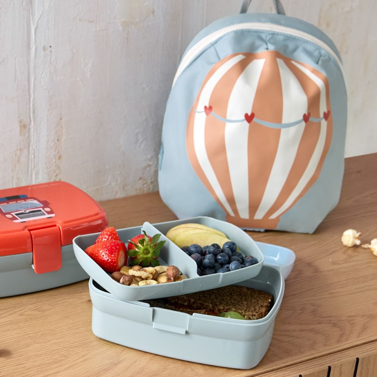 Set Boîte à Goûter et Gourde enfants Tiny Drivers Balloon Laessig