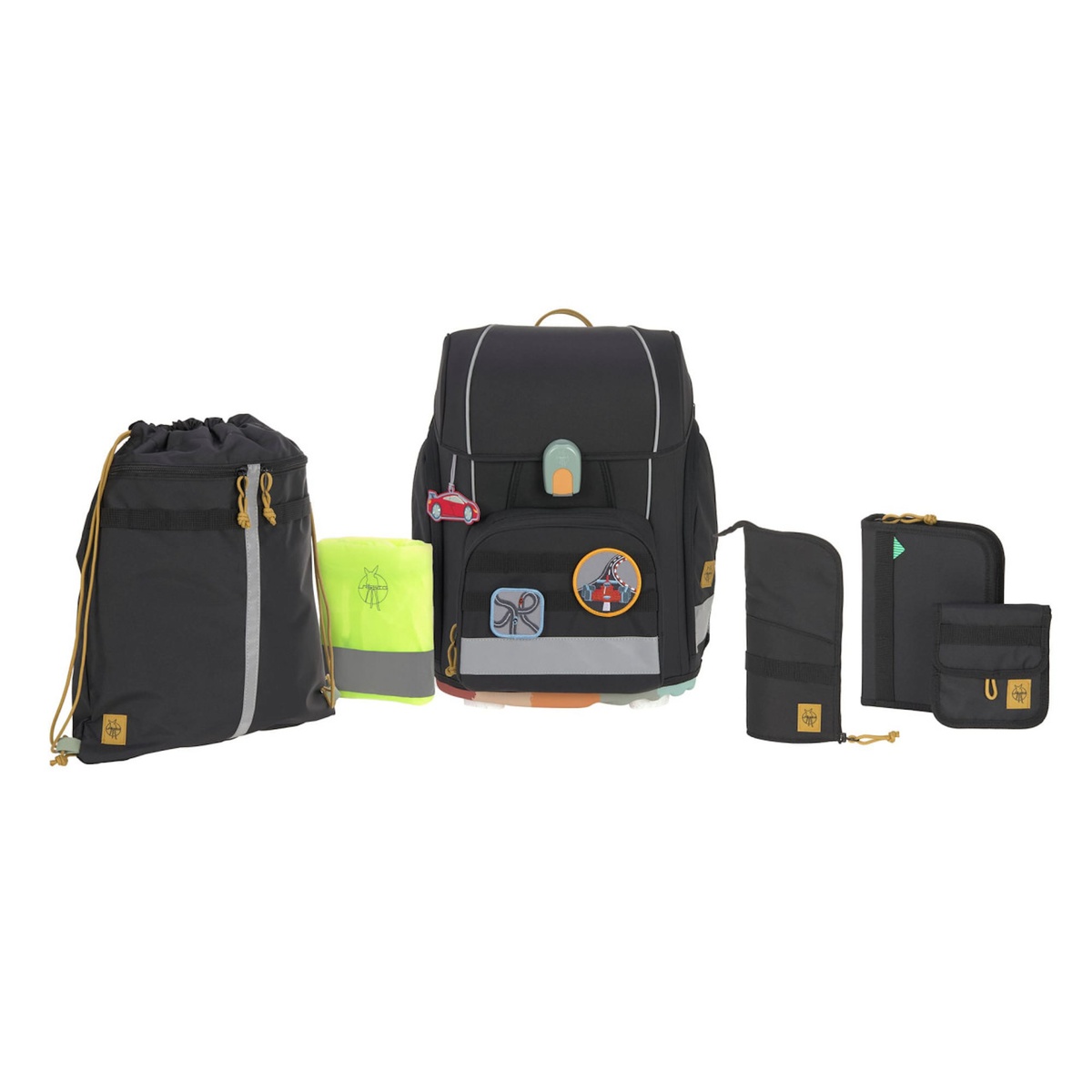 Set cartable scolaire Boxy Unique Laessig black