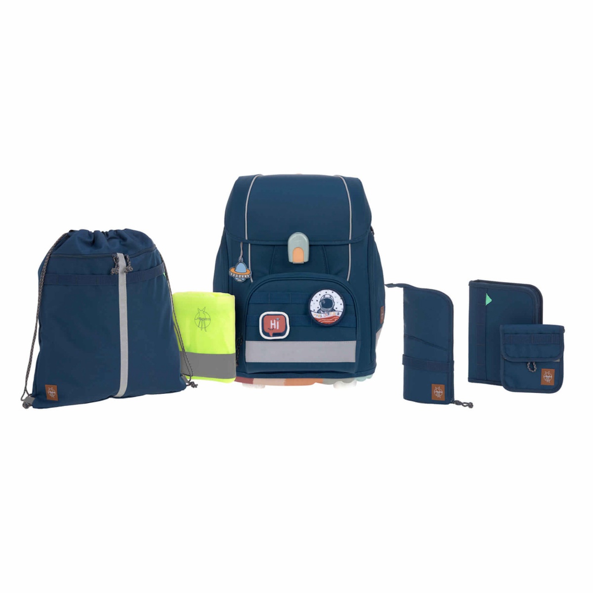 Set cartable scolaire Boxy Unique Laessig navy