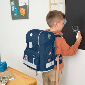 Set cartable scolaire Boxy Unique Laessig navy