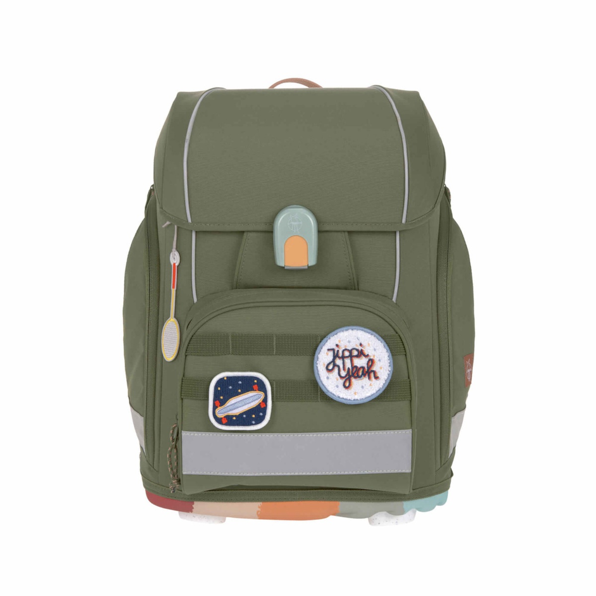 Set cartable scolaire Boxy Unique Laessig olive