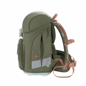 Set cartable scolaire Boxy Unique Laessig olive