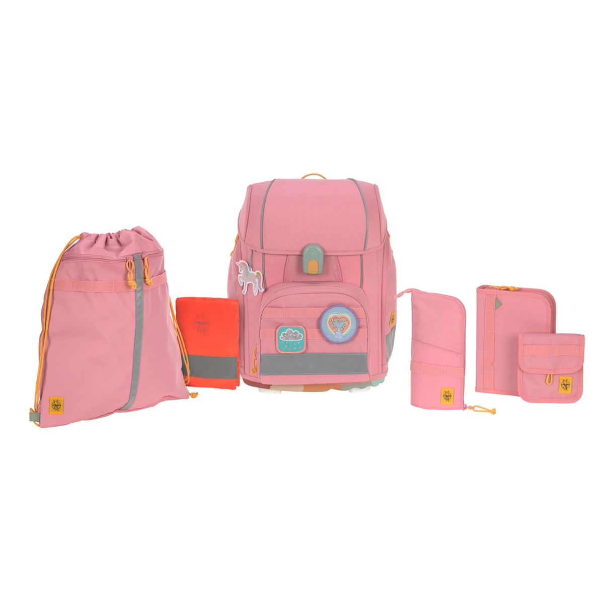Set cartable scolaire Boxy Unique Laessig pink