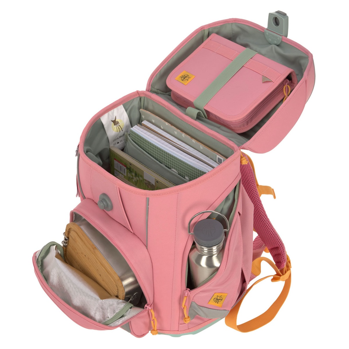 Set cartable scolaire Boxy Unique Laessig pink