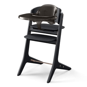 Set chaise haute LEMO Platinum 4in1 Cybex black wood black 