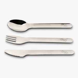 Set couverts acier inoxydable avec étui Citron blush pink