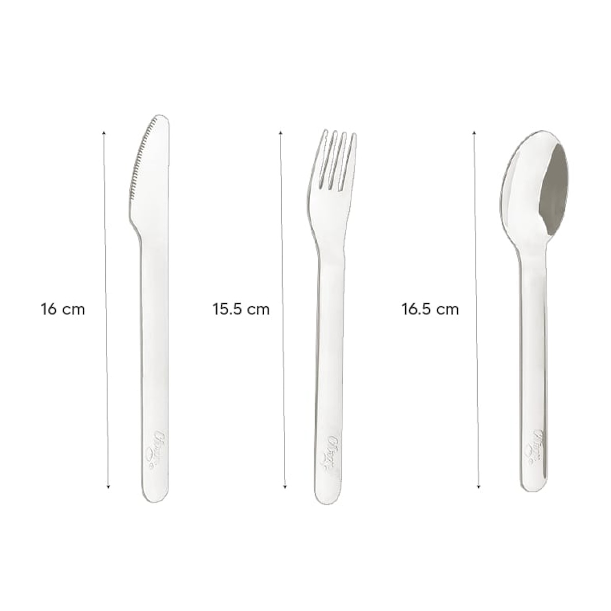 Set couverts acier inoxydable avec étui Citron flowers