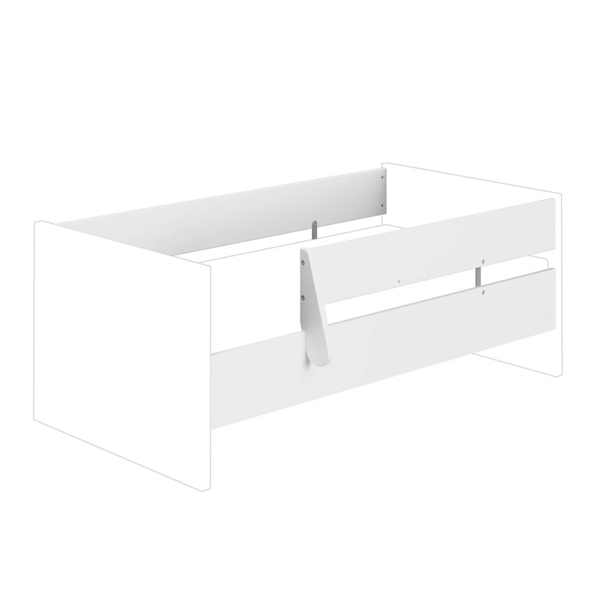 Set de sécurité 70x140cm pour la transformation du lit bébé en niveau junior OSCAR Paidi blanc