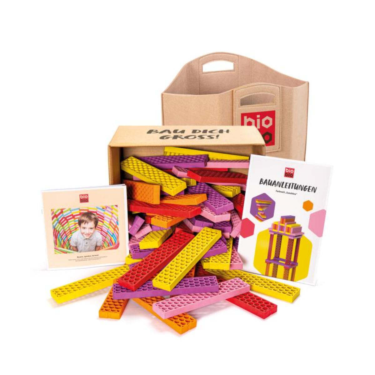 Set Jumbo Sunshine avec panier en feutre Bioblo