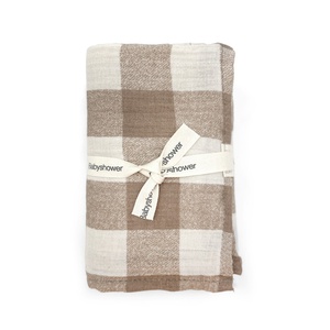 Set mini 3 langes Babyshower vichy caramel