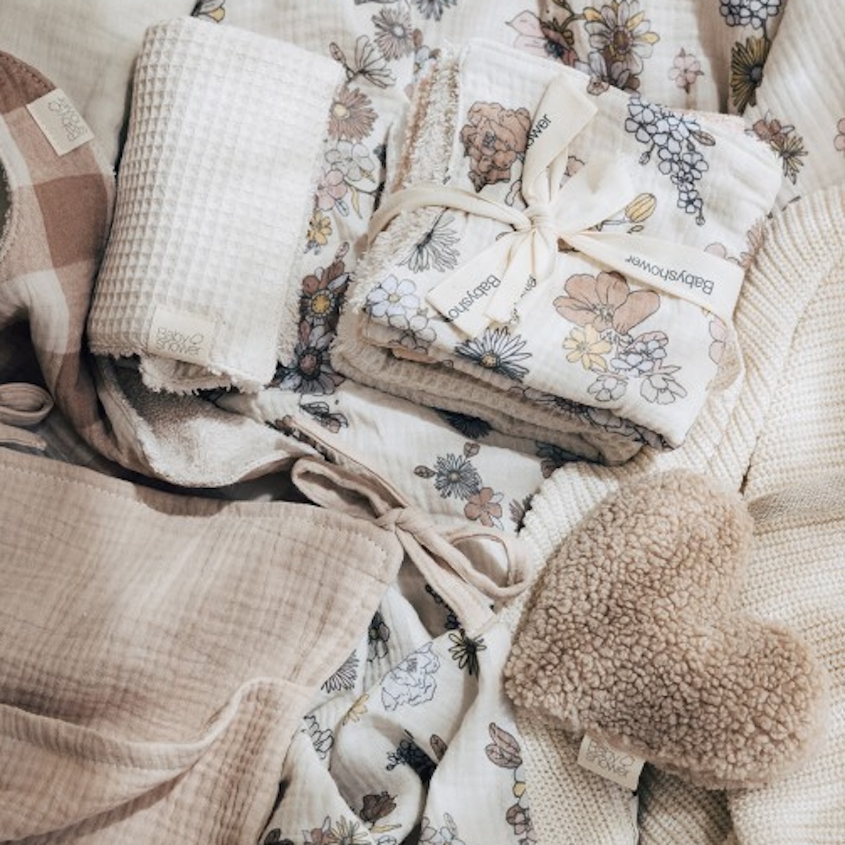 Set mini 3 langes serviettes Babyshower bardot