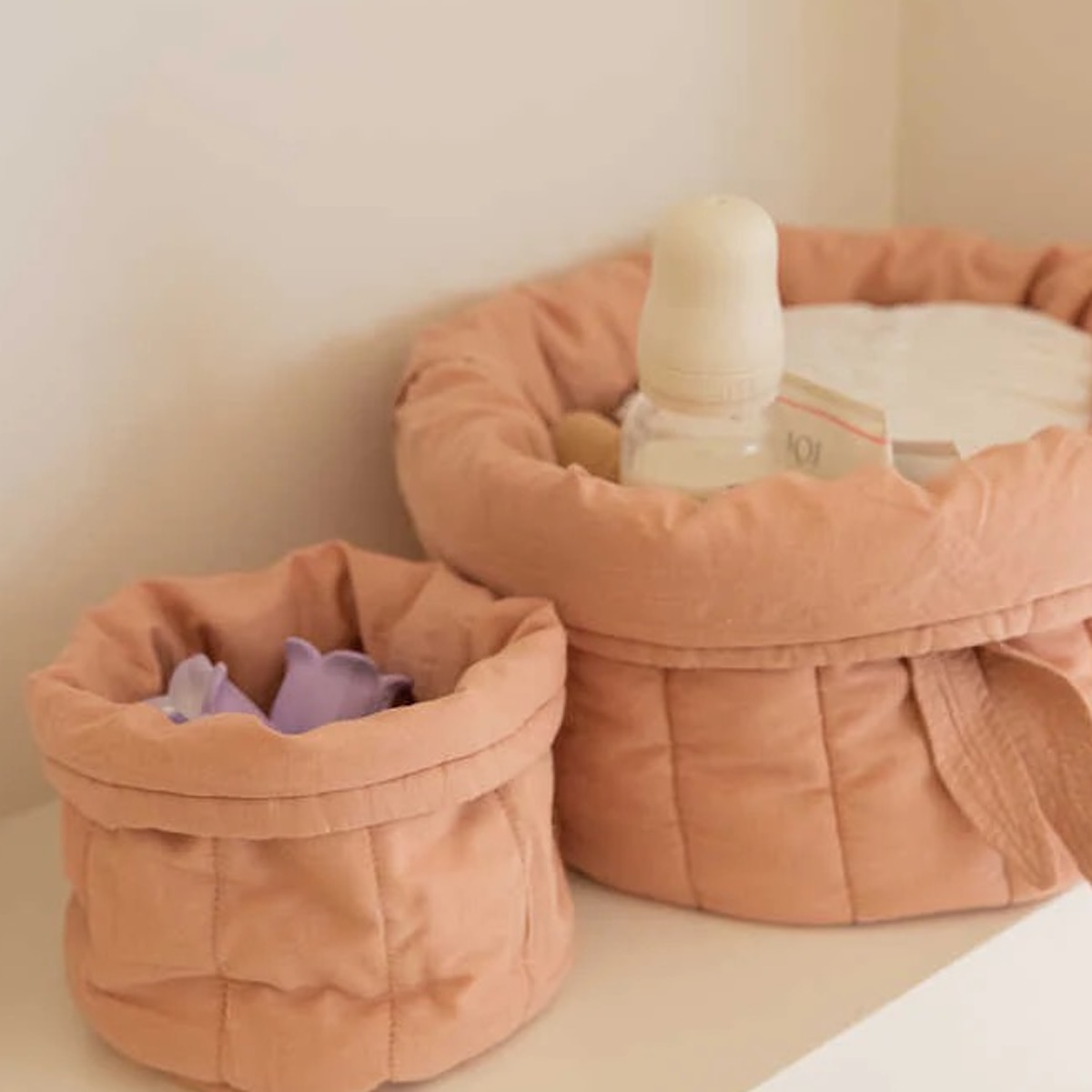 Set paniers matelassés BAMBIE Lorena Canals Vintage Nude