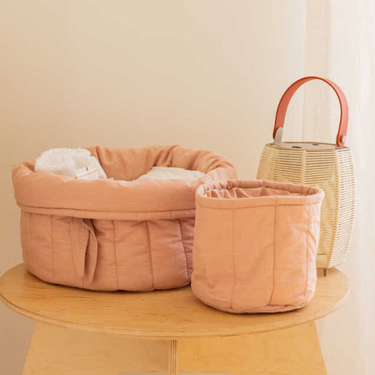 Set paniers matelassés BAMBIE Lorena Canals Vintage Nude