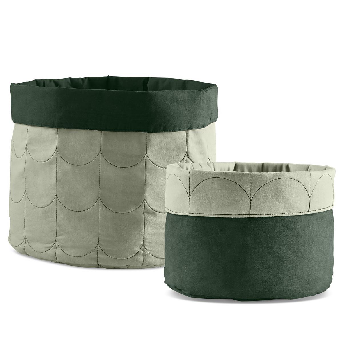 Set paniers rangements ROOM COLLECTION Flexa light-dark dusty green