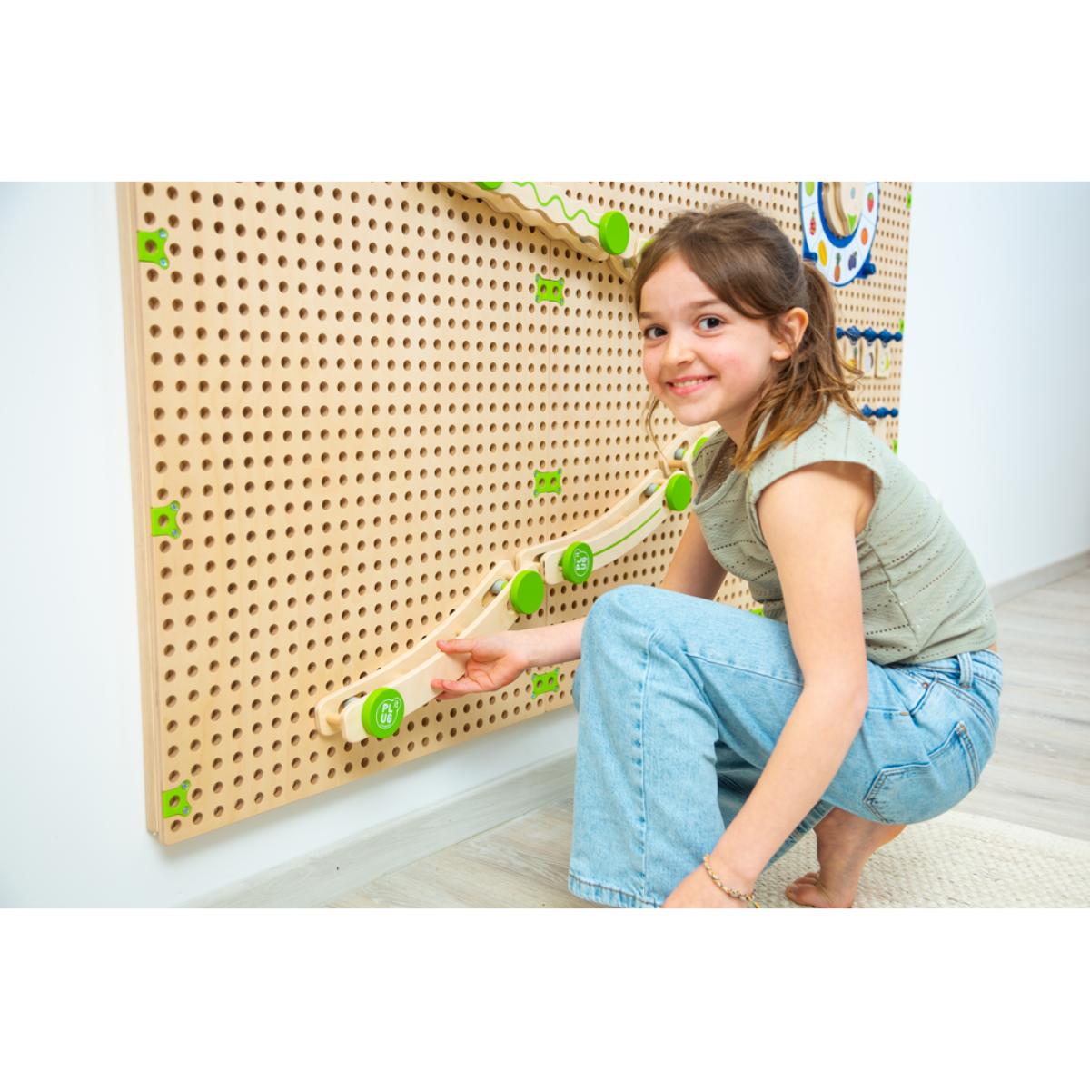 Set piste de billes Plug it Beleduc