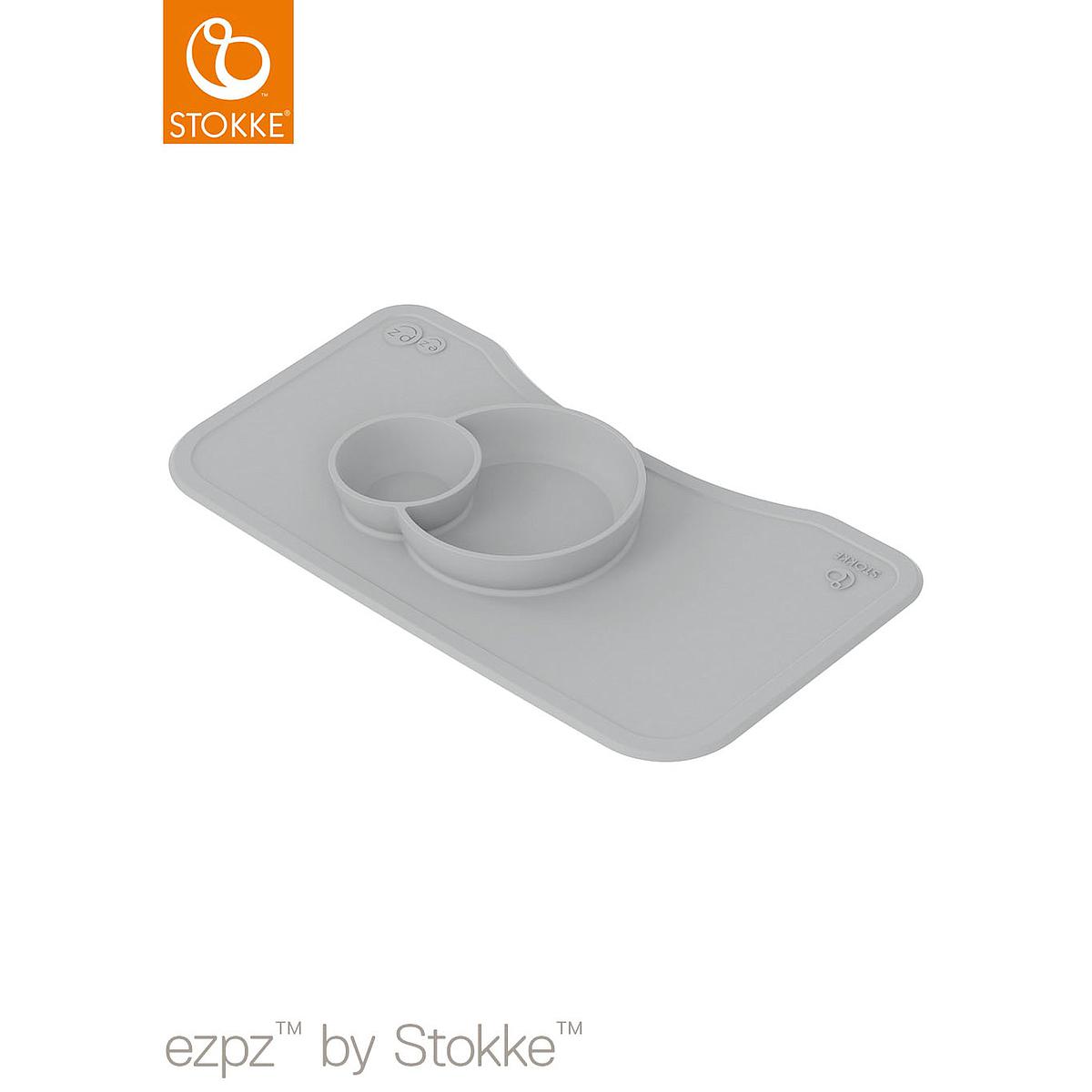 Set table silicone EZPZ STEPS Stokke gris