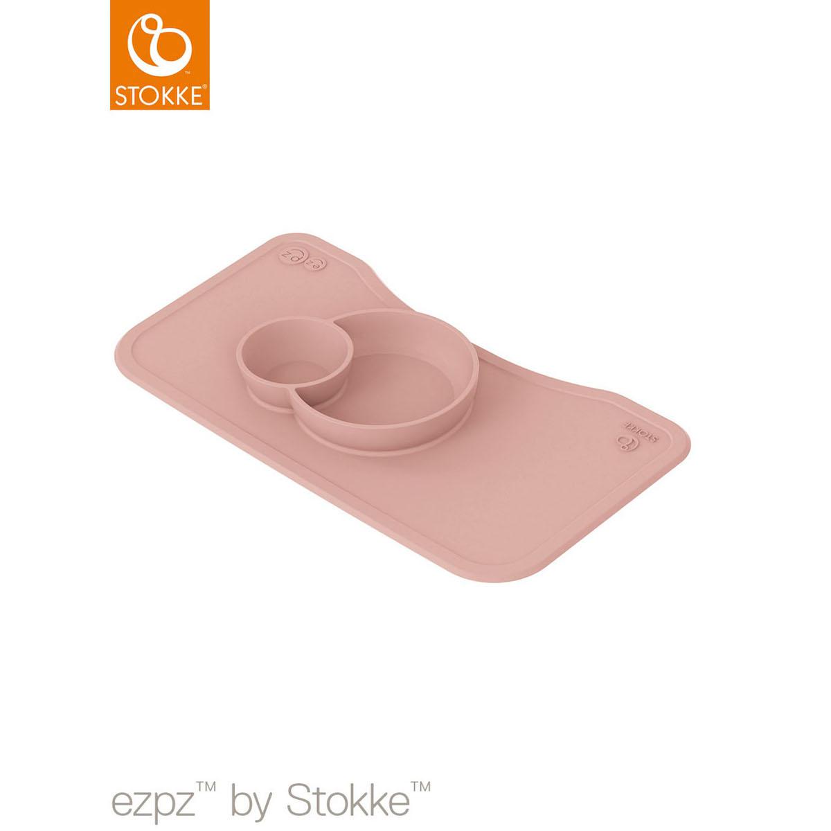 Set table silicone EZPZ STEPS Stokke rose