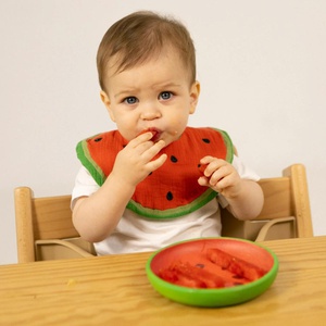 Set vaisselle assiette cuillère WALLY THE WATERMELON Oli & carol