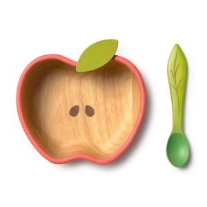 Set vaisselle enfant bowl spoon PEPA THE APPLE Oli & Carol