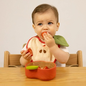 Set vaisselle enfant bowl spoon PEPA THE APPLE Oli & Carol